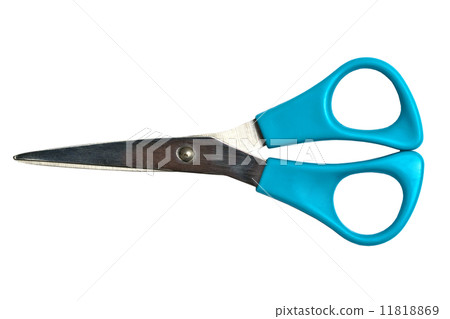 Blue scissors Blue scissors 11818869