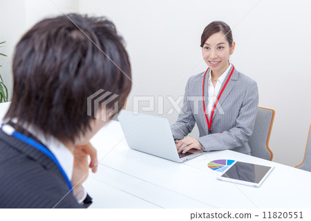 Female employees in the meeting 11820551