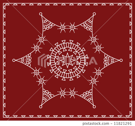 Folk, Tribal Design, Motif, Wall Painting 11821291