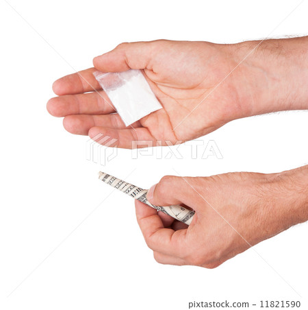 Giving drugs in a plastic bag 11821590