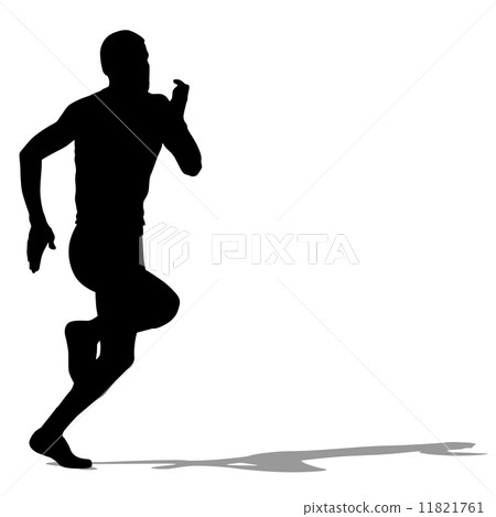 Running silhouettes. Vector illustration. 11821761