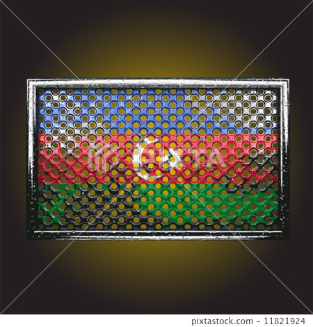 Vector flag on old metal Vector flag on old metal 11821924