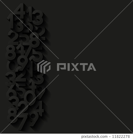 Abstract background with numbers. Vector illustration. 11822278