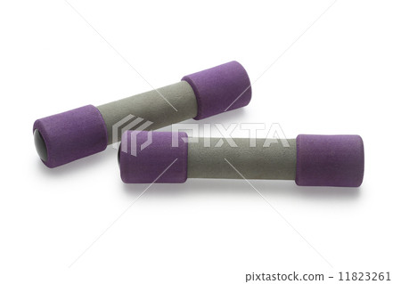 Two dumbbell isolated on white background Two dumbbell isolated on white background 11823261