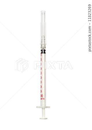 syringe isolated on white background 11823269