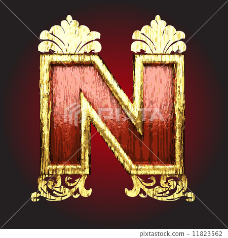 vector retro golden figure 11823562