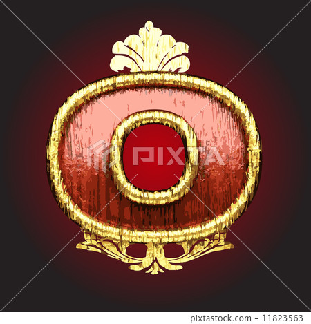 vector retro golden figure 11823563