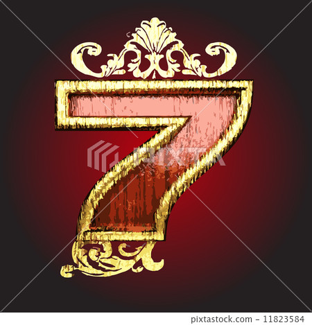 vector retro golden figure vector retro golden figure 11823584