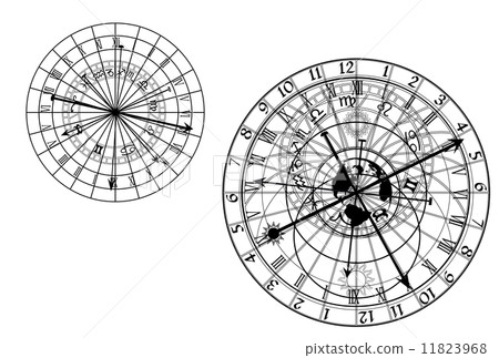 astronomical clock - vector astronomical clock - vector 11823968