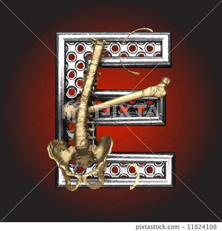 Vector Metal figure with skeleton 11824108