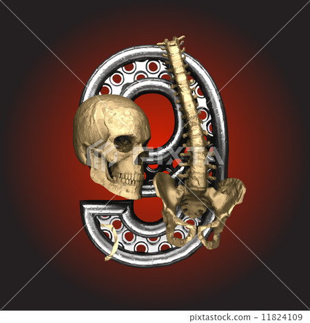 Vector Metal figure with skeleton 11824109