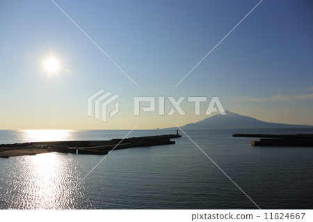 Rebunjima · Morning deep port and Rishiri Fuji 11824667