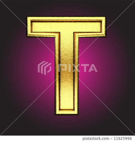Vector golden figure - Stock Illustration [11825998] - PIXTA