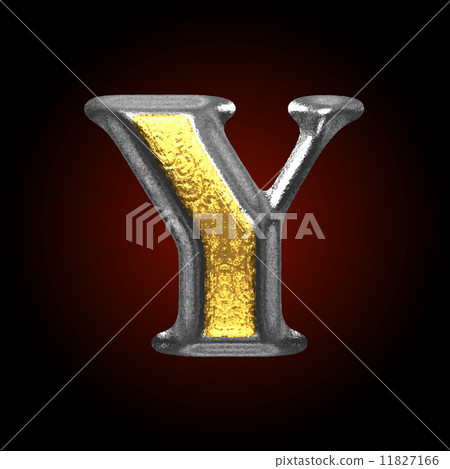 vector silver and golden figure y 11827166