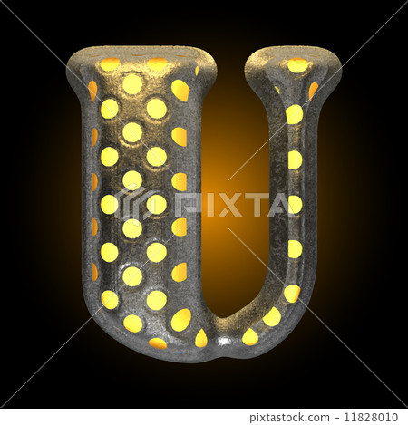 vector metal with glow dots figure u 11828010