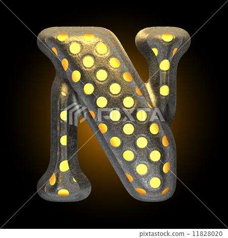 vector metal with glow dots figure n 11828020