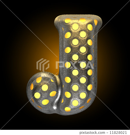 vector metal with glow dots figure j 11828021