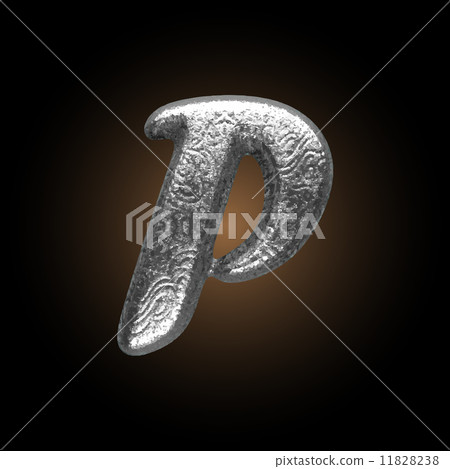 Vector Metal figure p Vector Metal figure p 11828238