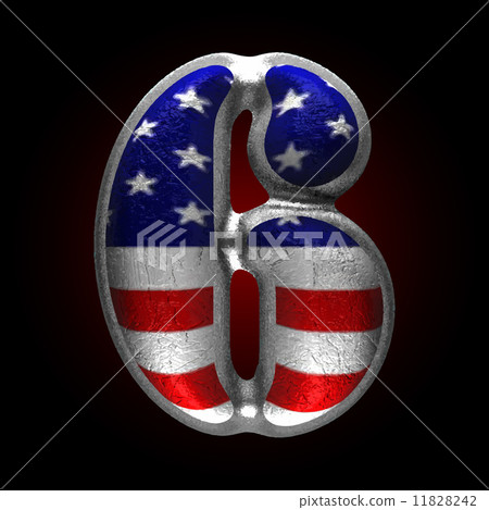 Vector American metal figure 6 Vector American metal figure 6 11828242