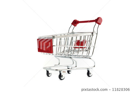 Shopping Cart Isolated On White Shopping Cart Isolated On White 11828306