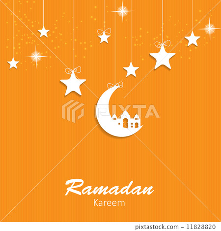 Background for Muslim Community Festival Vector Illustration  11828820