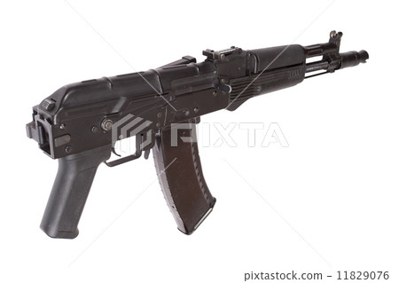 Kalashnikov AK with optical sight on white Kalashnikov AK with optical sight on white 11829076