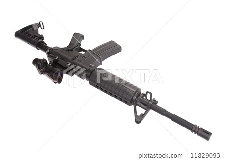 Colt M4A1 isolated on a white background 11829093