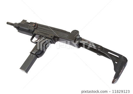 UZI submachine gun isolated on white 11829123