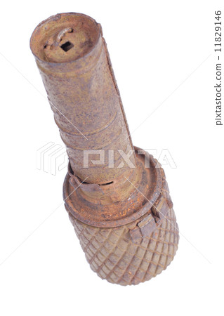 Red Army WW2 hand grenade isolated on a white background Red Army WW2 hand grenade isolated on a white background 11829146