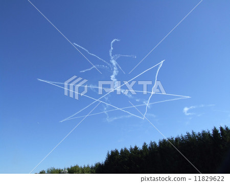 Aerial Show Blue Sky Blue Impulse Photo 11829622