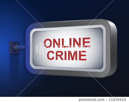 online crime words on billboard 11830918