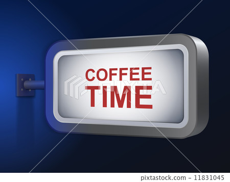 coffee time words on billboard 11831045