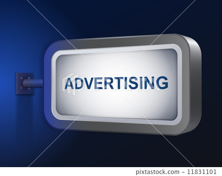 advertising word on billboard advertising word on billboard 11831101