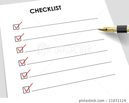 tick placed in check box with fountain pen tick placed in check box with fountain pen 11831124
