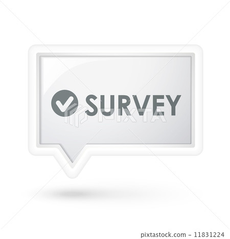 survey word on a speech bubble 11831224