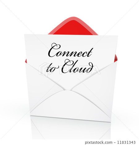 the words connect to cloud on a card 11831343