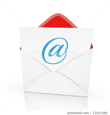 the at sign icon on a card 11831368