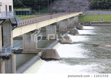 The Mogami River Shimada Big Weir The Mogami River Shimada Big Weir 11831558