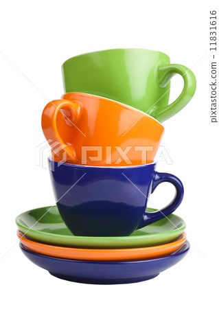 Set of colorful cups. Set of colorful cups. 11831616