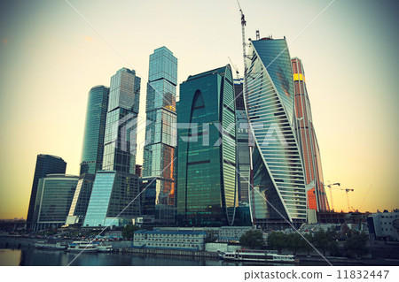 Moscow-city (Moscow International Business Center) at evening 11832447