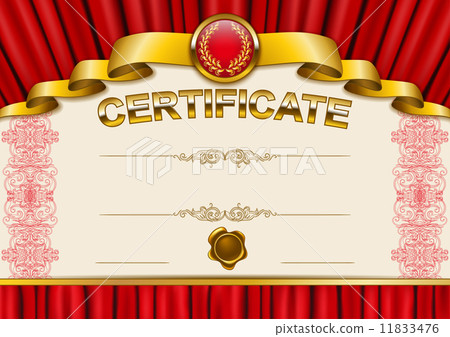 Elegant template of certificate, diploma 11833476