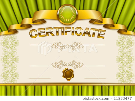 Elegant template of certificate, diploma 11833477