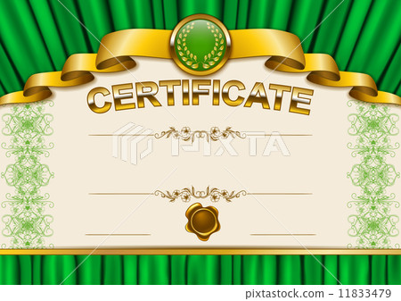 Elegant template of certificate, diploma 11833479