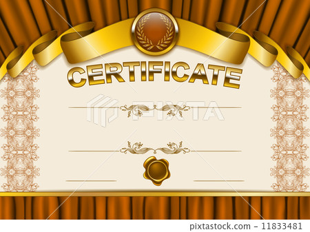 Elegant template of certificate, diploma Elegant template of certificate, diploma 11833481