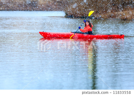 Winter kayaking Winter kayaking 11833558