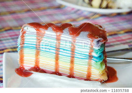 colorful crepe cake colorful crepe cake 11835788