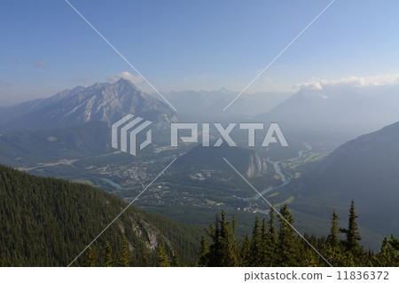 從硫磺山的班夫視圖 11836372