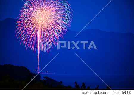 Summer fireworks display firework photo material 11836418