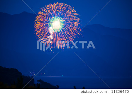 Summer fireworks display firework photo material 11836470