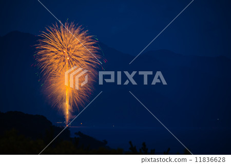 Summer fireworks display firework photo material 11836628